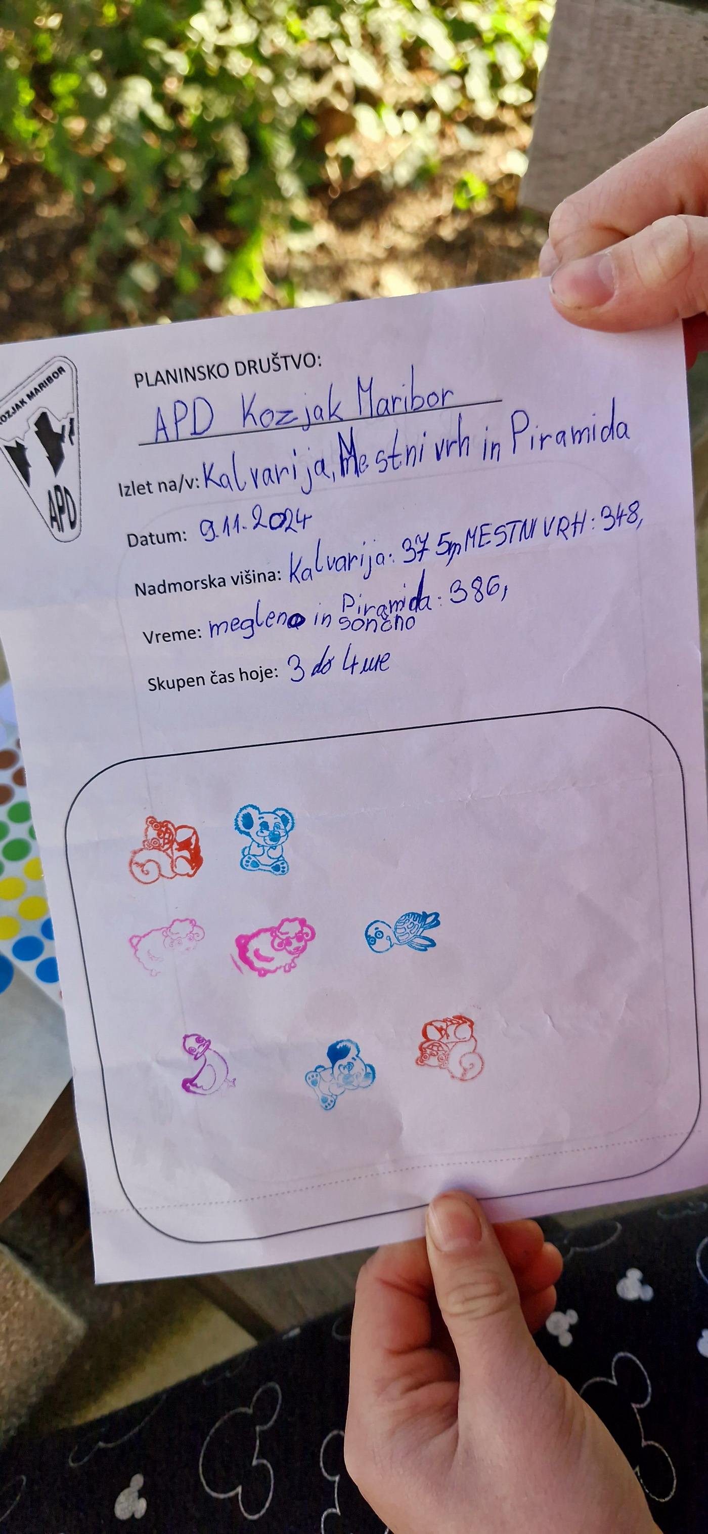 Planinski izlet Mariborski griči